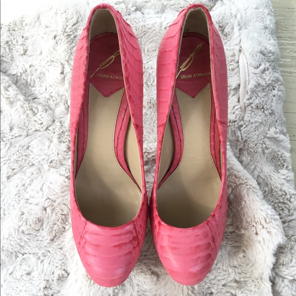 Brian Atwood Embossed heels - Picture 2 of 8